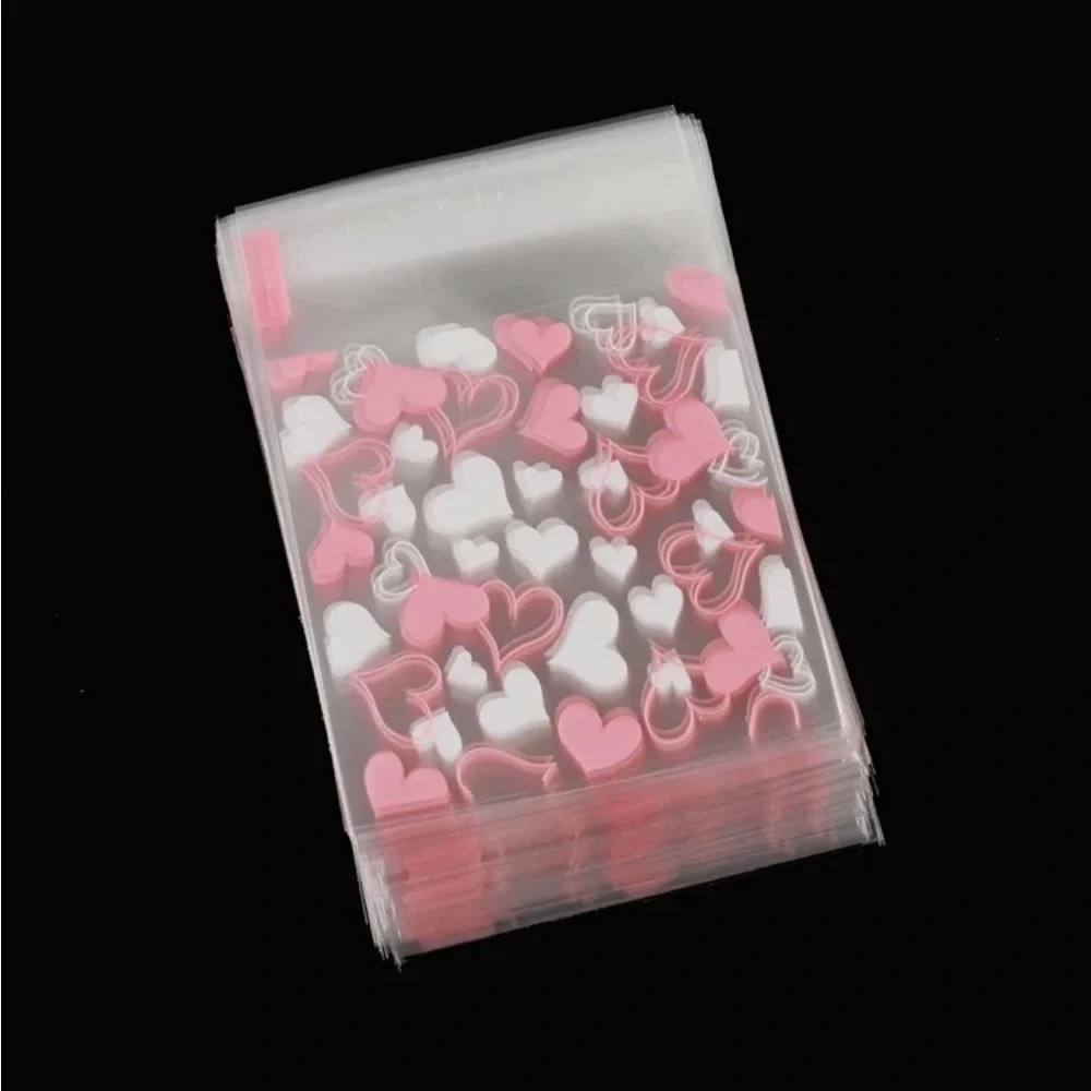 Valentines NWT Pink and White Heart Small Bags (50 pack)